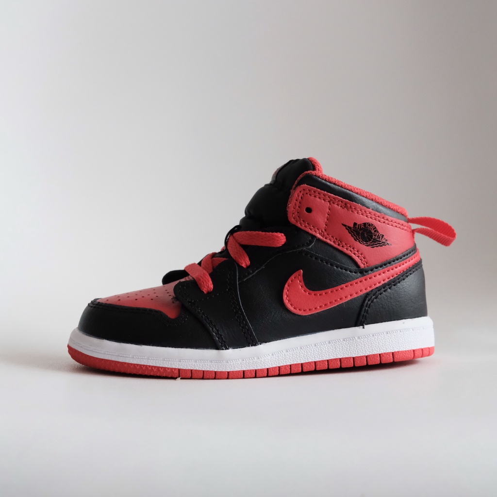 Jual NIKE AIR JORDAN 1 MID TODDLER BRED Shopee Indonesia