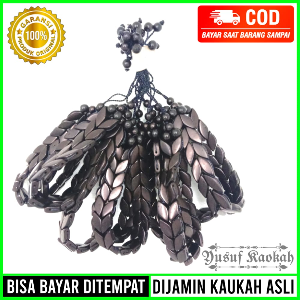 Gelang Kokka Kaokah Kaukah Asli 100% Original Motif Bunga Daun Warna Hitam Murah