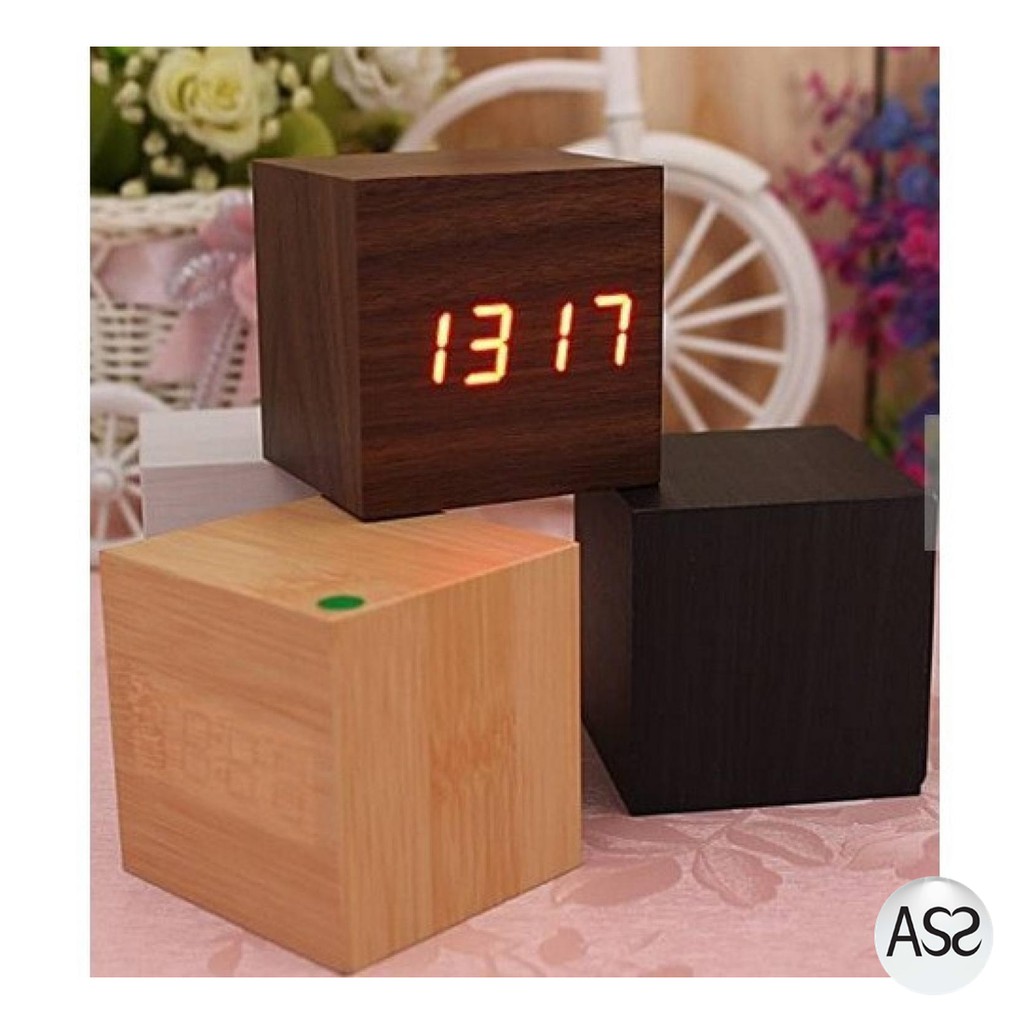 ASS Shop - HOUSEEN Jam Digital LED Kayu - JK-808