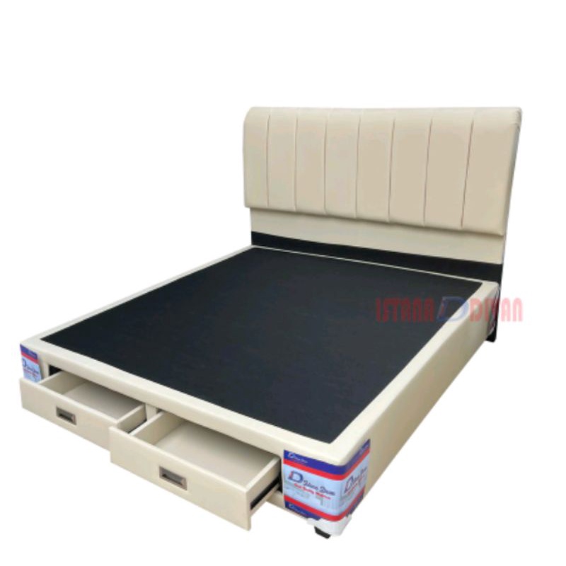 DIVAN 2 LACI DEPAN TANPA KASUR
