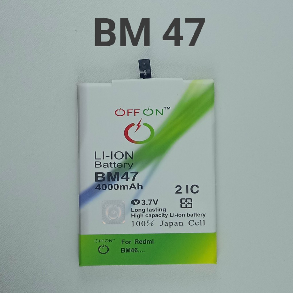 Battery Batre Baterai Double Power OFFON for Redmi 4X BM47