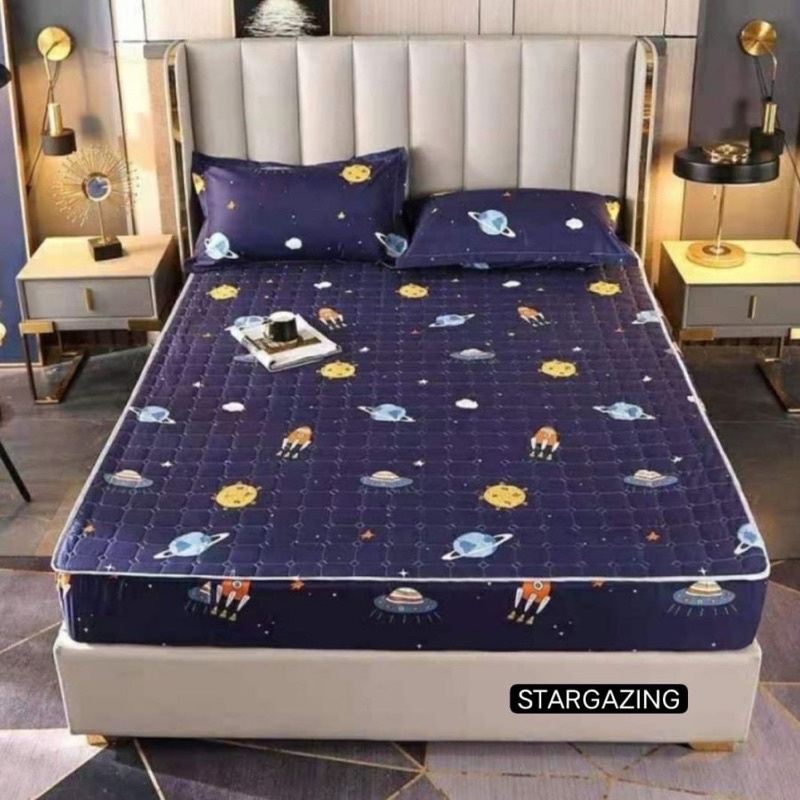 Sprei waterproof size 180x200 dan 160 x200-180x200 antariksa