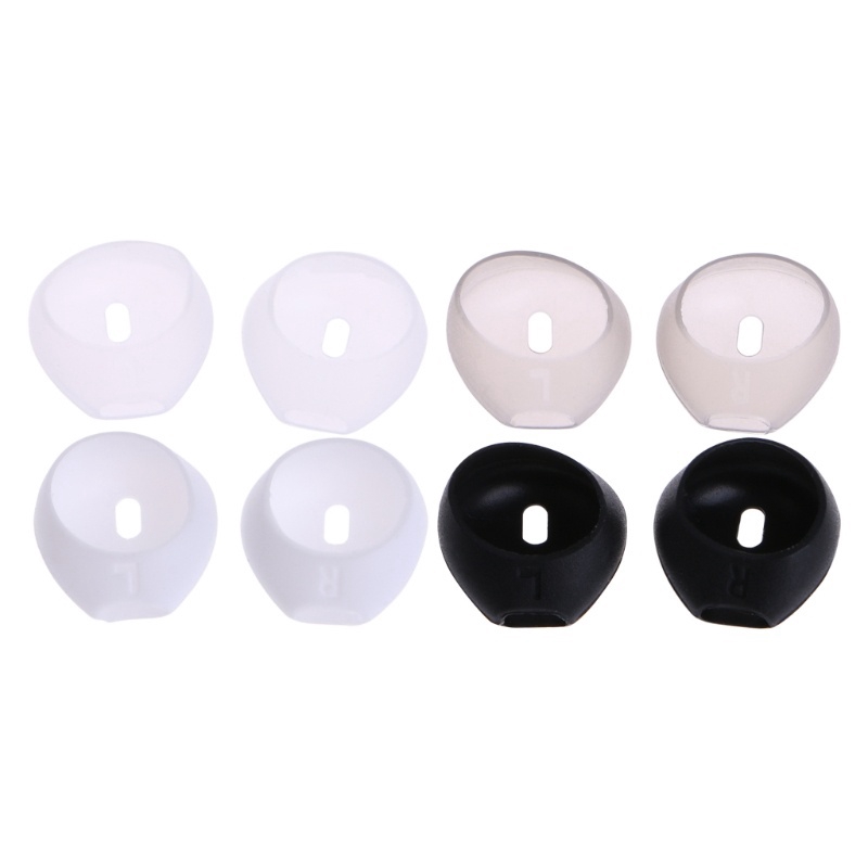 1pasang Non-Slip Olahraga Bening Untuk Airpod In-Ear Earbuds Airpods Silicone Ear Tips Headphone Case Nyaman Silico Ear Pads Penutup Headset