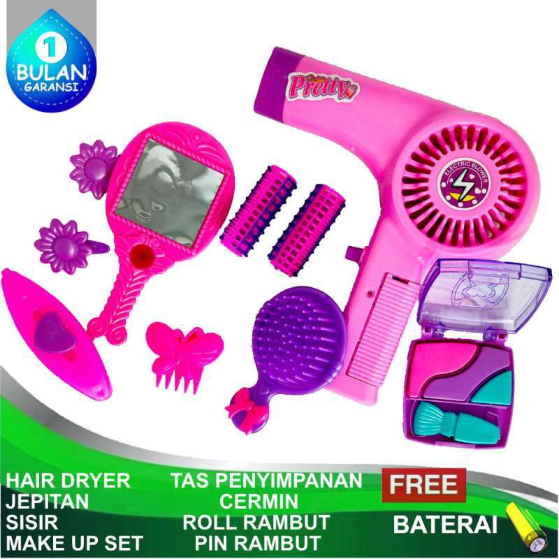 Beauty Boutique Mainan Salon Mainan Anak Beauty Set Hair Dryer Sisir