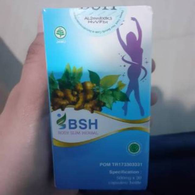 BSH Body Slim Herbal Asli Kemasan Baru BPOM + Bisa Tracking