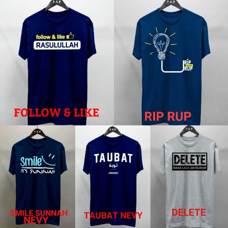 Kaos Cinta Rasulullah Hijrah Islami