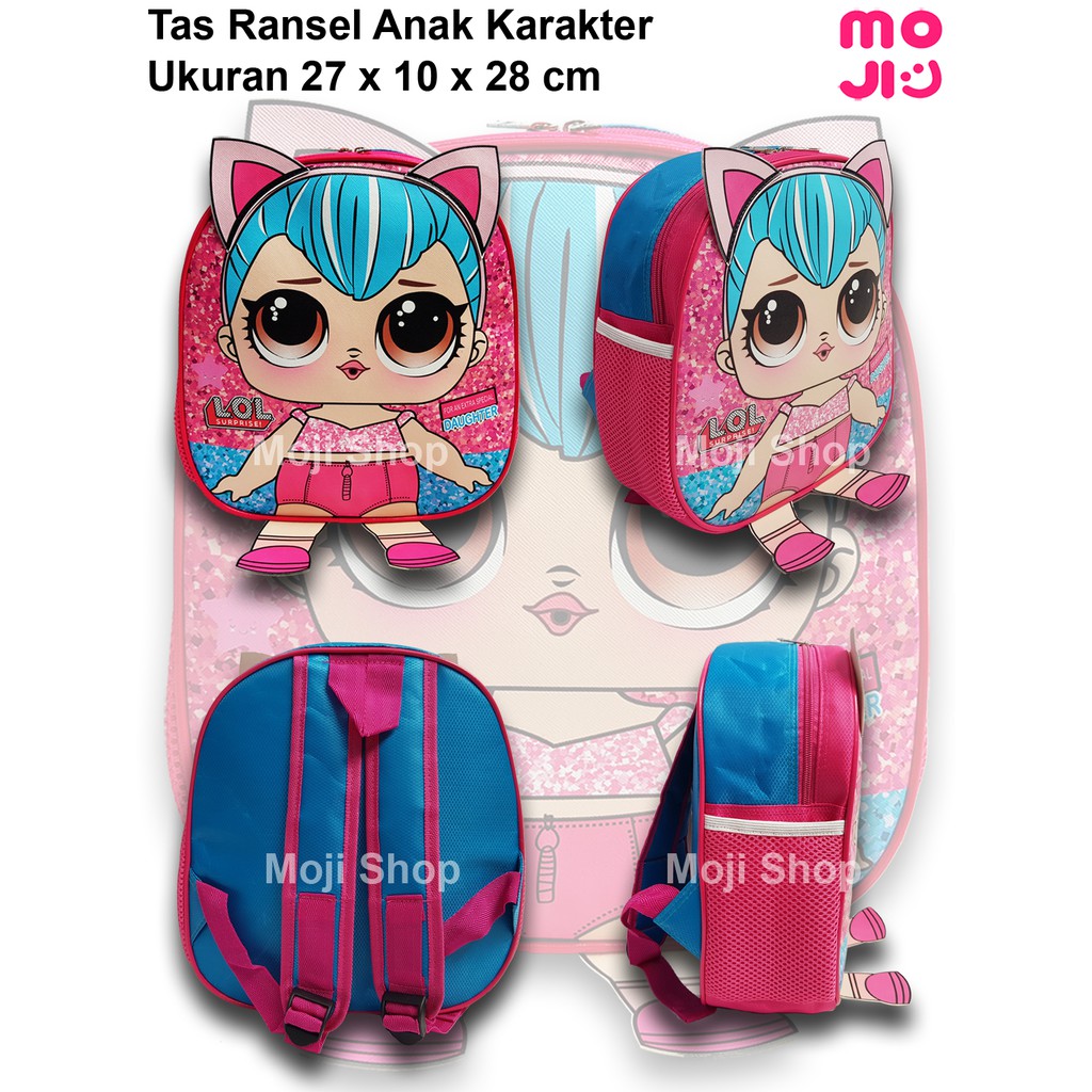 Tas Ransel Anak Karakter / Tas Ransel Sekolah Bimbel - Paud - TK / Tas Anak