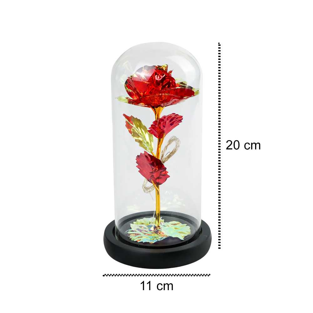 TD-DHA TaffLED Bunga Mawar Lampu LED Dekorasi Black Illumination Rose - AC03