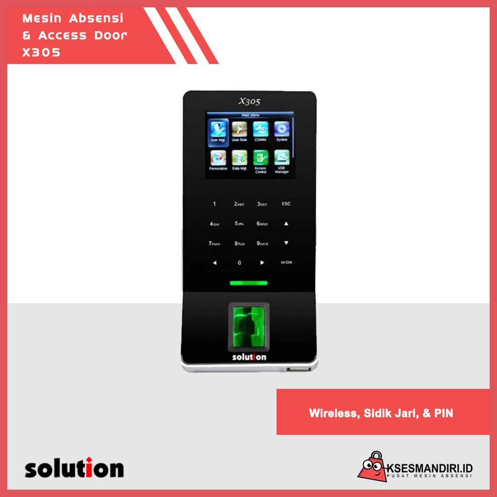 Mesin Absensi Fingerprint dan Access Door Solution X305