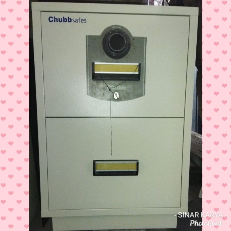 RPF Fireproof CHUBB Filling Cabinet Filing Kabinet Tahan Api 2 laci