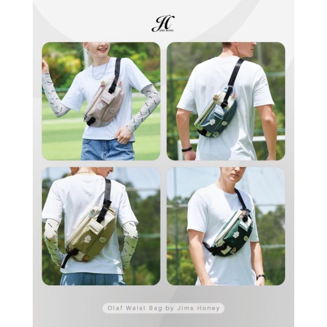 JIMS HONEY JH OLAF OLAV WAIST BAG WAISTBAG CEWEK COWOK ANAK LAKI PEREMPUAN PRIA WANITA KADO ULTAH ANNIVERSARY PACAR ISTRI CEWEK PEREMPUAN UNIK ELEGANT CANTIK MURAH FEMINIM