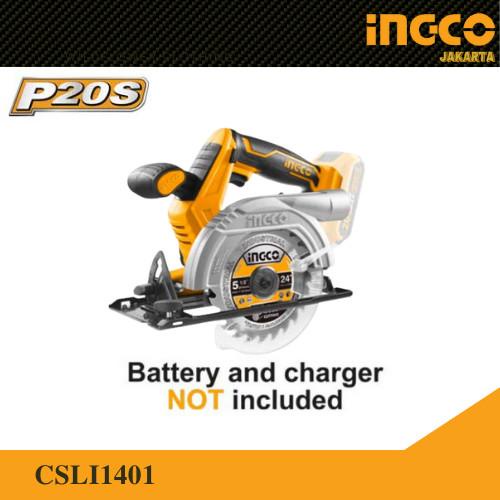 Mesin Circular Saw Cordless 20V Unit Only Ingco Csli1401 Mesin Gergaji