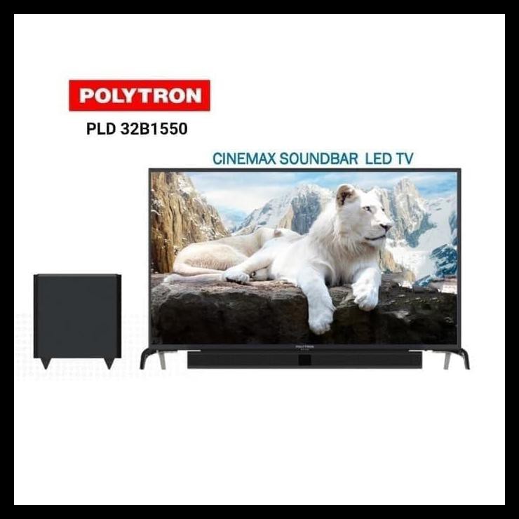 Polytron Led Tv 32 Inch With Sound Bar 32B1550 Hdmi Usb Promo Boom Sale Kode 938