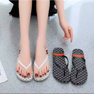 SENDAL SPON JEPIT MOTIF G G GUCCI  SANDAL  PLIPPER PITA 