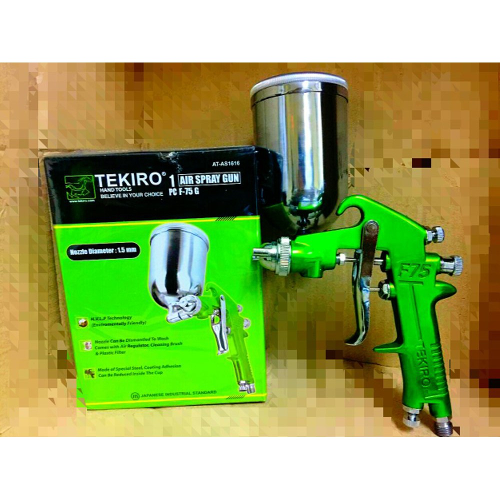 Spray Gun F-75G TEKIRO, Tabung Atas / Semprotan Cat