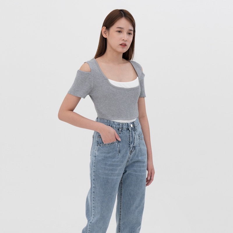 VIERLIN - Jeans 6612 - CELANA JEANS HIGH WAIST BOYFRIEND WANITA