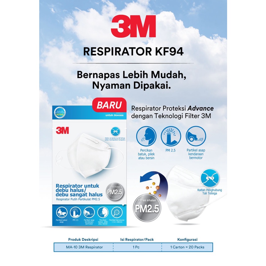 3M KF 94 Anti Flu/virus Mask KF94