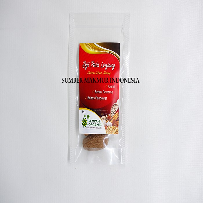 BIJI PALA LONJONG CAP REMPAH ORGANIC 20 GRAM - ECERAN