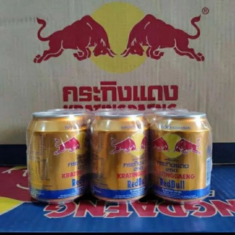 Kratindaeng Red Bull Kemasan 250ml (1 Pack isi 6 pcs)