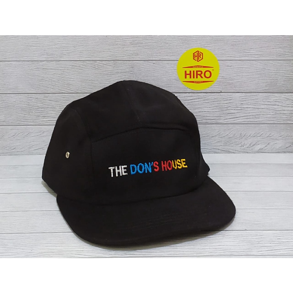 [COD]Topi Distro Pria/Topi Snapback Bordir THE DON'S HOUSE Hip-Hop New Model/Topi Lima Panel