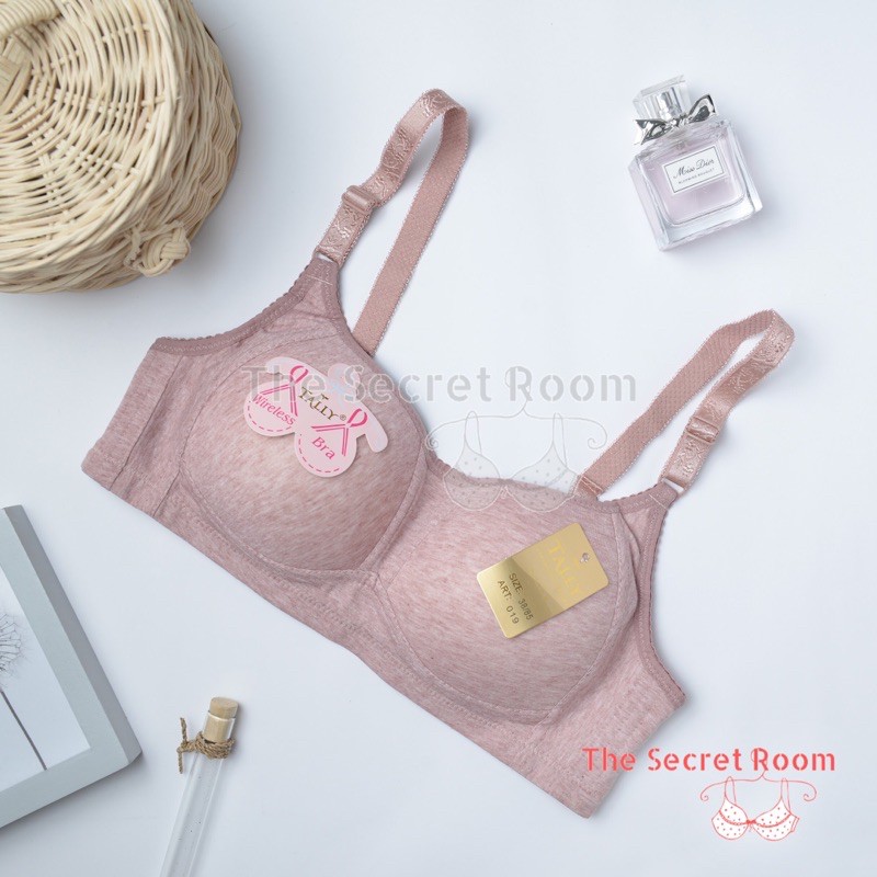 TALLY BRA BH 019 I TANPA KAWAT I BUSA TIPIS I CUP C | SIZE 36 - 42