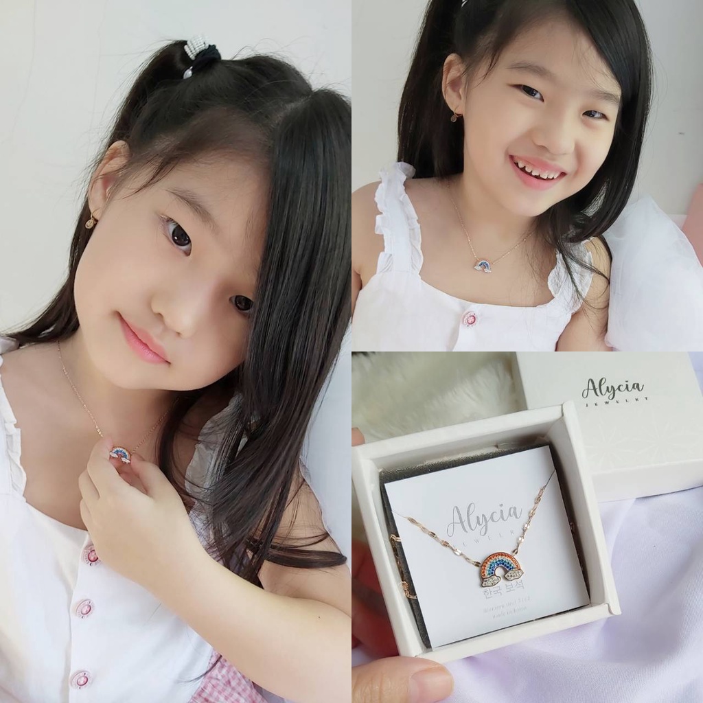 Kalung anak pelangi alycia titanium