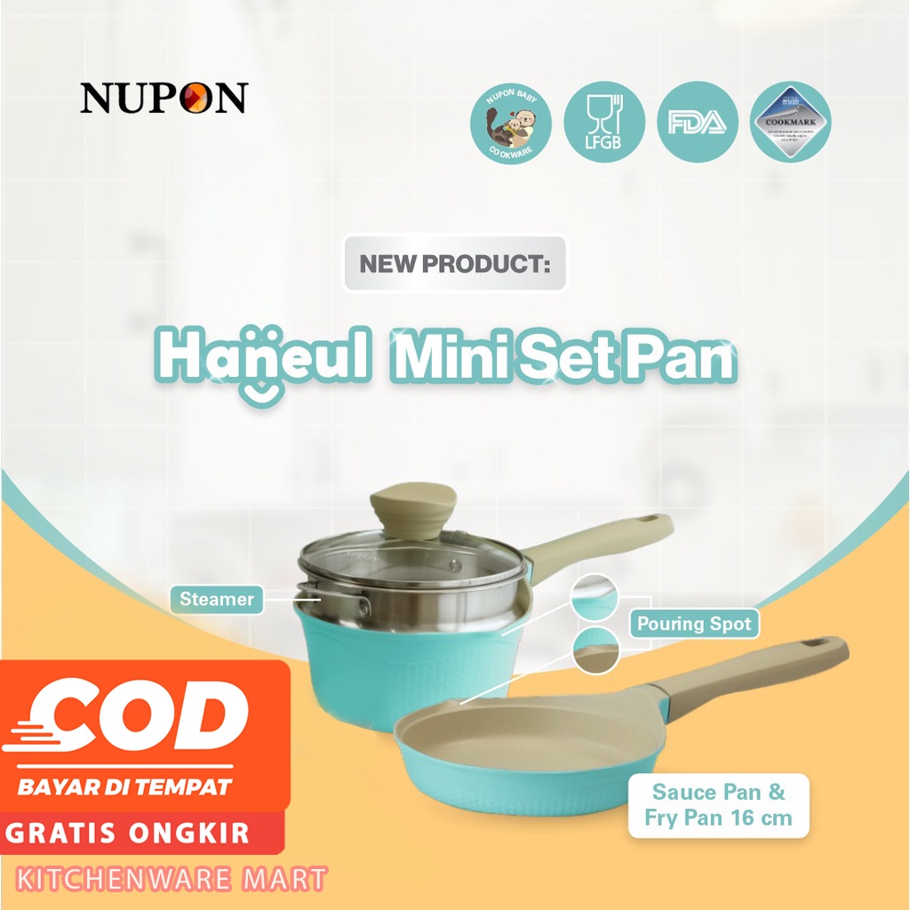 Panci Mpasi Bayi- Baby set Pan- Milk Pan Bayi frypan Bayi - Milkpan keramik Ceramic Coating PFOA FREE PFLUON COATING