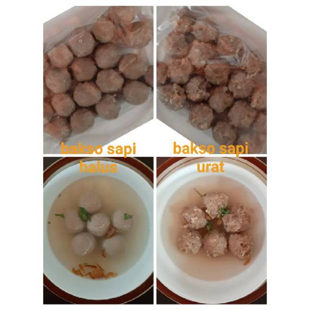 Bakso frozen sapi halus &amp; bakso sapi urat