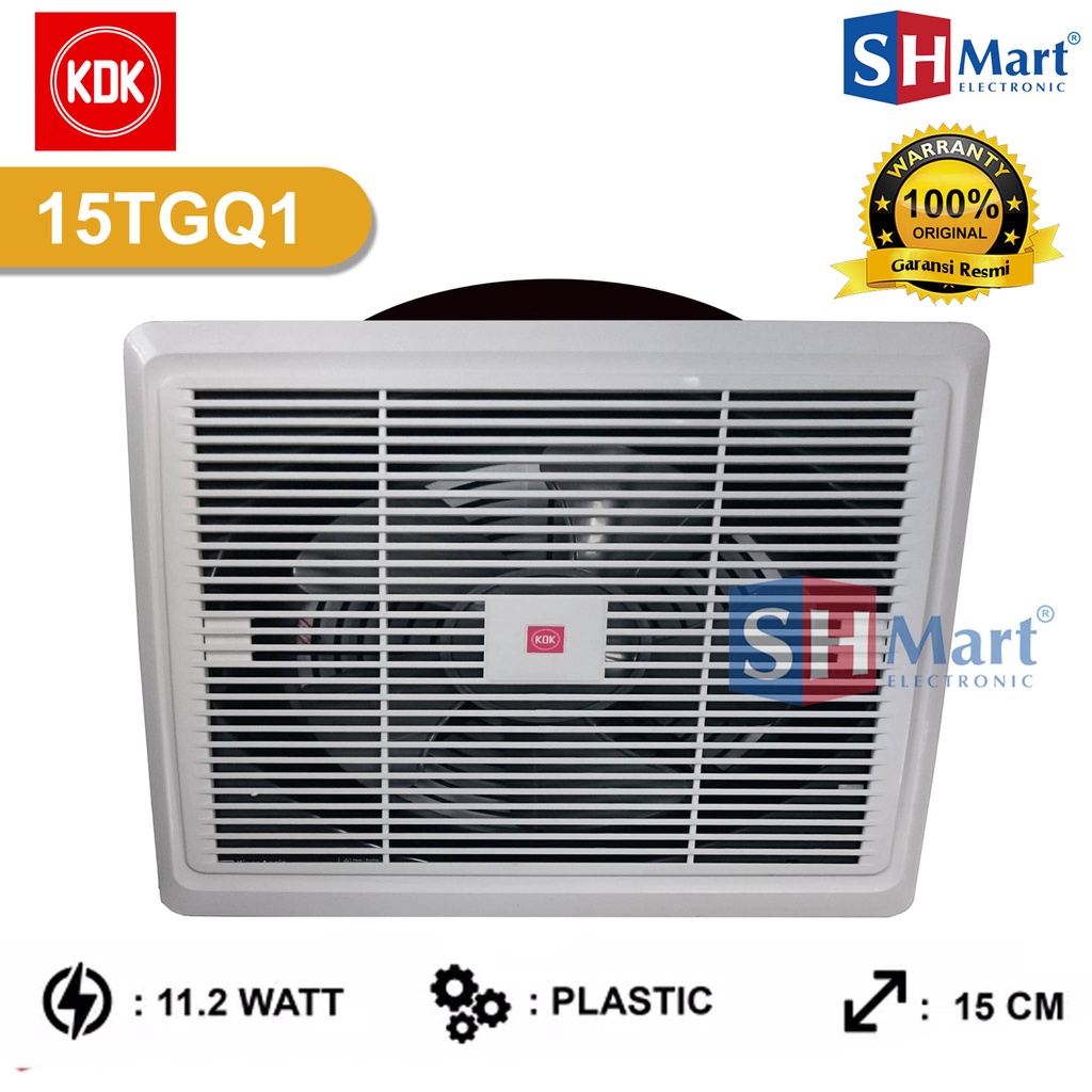 KIPAS ANGIN KDK / CEILING EXHAUST FAN PLAFON 6 INCH 15TGQ1 GARANSI RESMI (MEDAN)