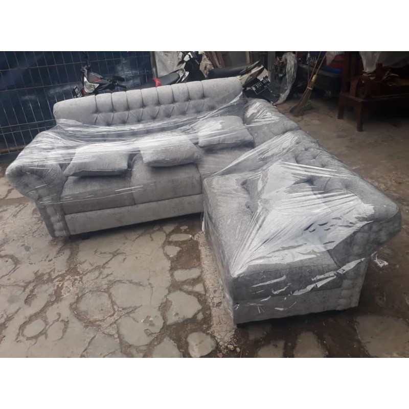 S-35 Sofa L kancing / sofa kancing / sofa L / sofa minimalis / sofa L minimalis