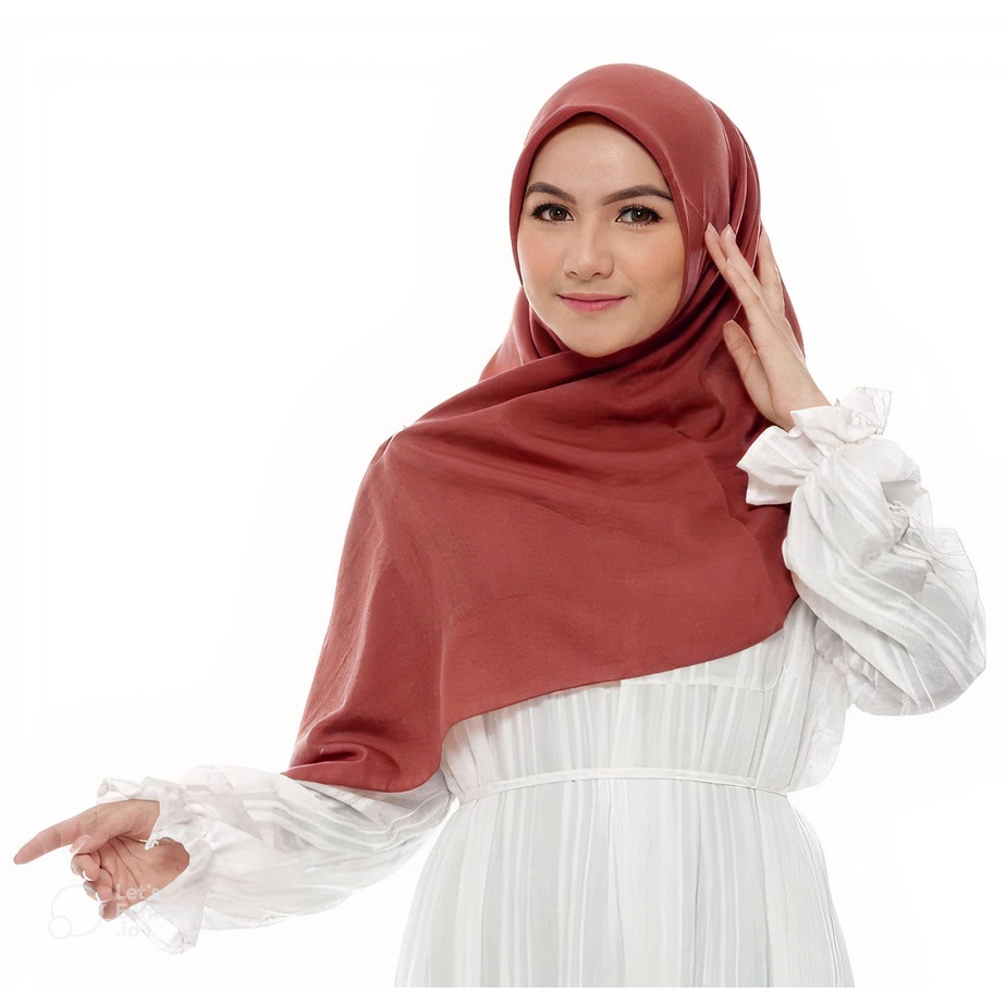 KERUDUNG SEGIEMPAT VOAL PARIS PREMIUM SQUARE HIJAB ANTI LETOY COTTON VOAL ROSE MIRACLE