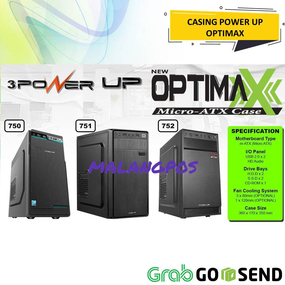 CASING POWERUP OPTIMAX SERIES PLUS PSU 500WATT