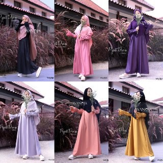 GAMIS/DRESS BUSUI SYARI TOYOBO SILK PIPIT BY WANOJA