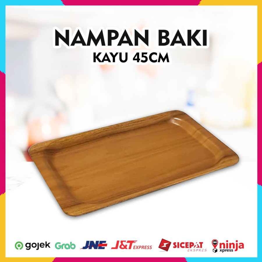 Nampan Baki Kayu 45 cm