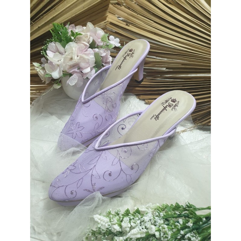 sepatu v johana lilac 7cm lancip platfoam