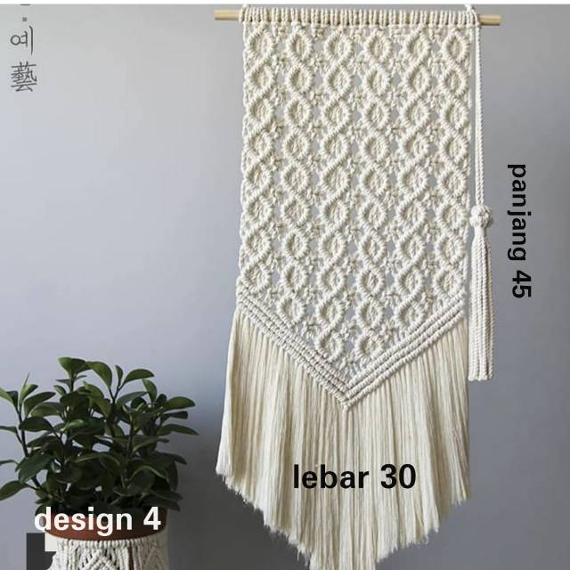 Hiasan dinding macrame design jumbo