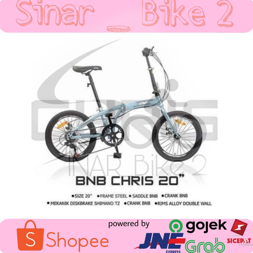 Sepeda Lipat 20Inch Bnb Chris 7speed