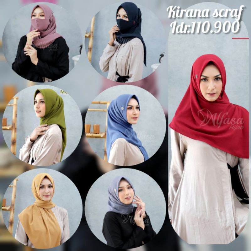 PROMO JILBAB ALFASA / KIRANA SCARF BY ALFASA HIJAB / JILBAB SEGI EMPAT