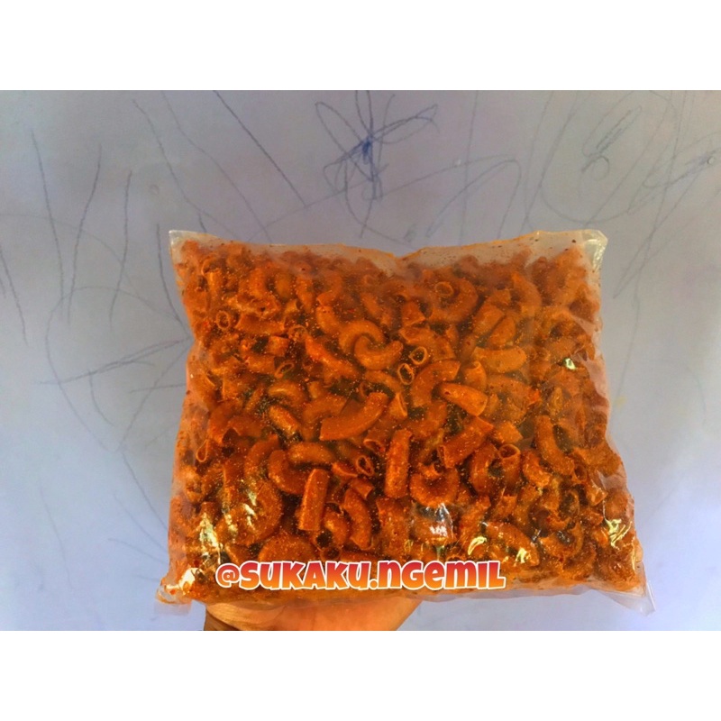 

makaroni bantet 1 kg / makaroni pedas daun jeruk / makaroni original daun jeruk /makaroni murah