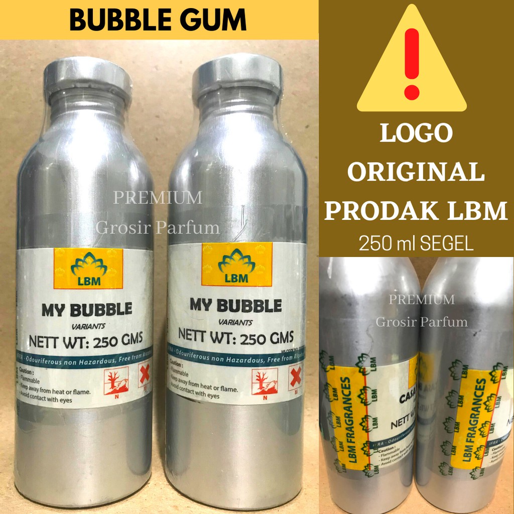 Bibit Murni Parfum BUBBLE GUM 250 ml By LBM ( SEGEL ) / LBM / Bibit Perfum LBM / Parfum Bubble Gum P