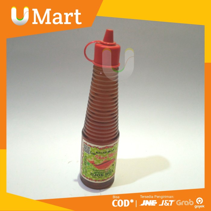 

U Mart - Kecap Ikan Djoe Hoa Botol Plastik Kecil 140ml Cap Ikan Merah