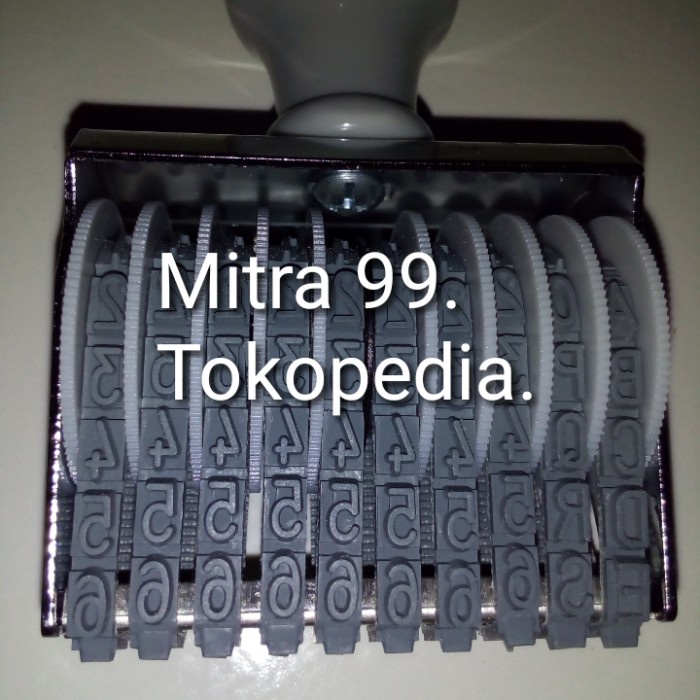 

(TERLARIS) Stempel 2 digit huruf .dan 8 digit angka ukuran 5 mm.