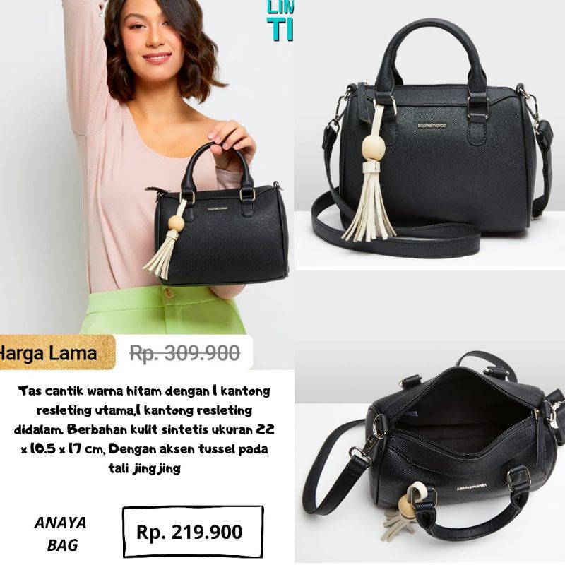 TAS SHOULDER SOPHIE MARTIN PARIS TAS BOWLER ANAIYA SLING BAG WANITA PROMO SHOPIE MARTIN PARIS PROMO 