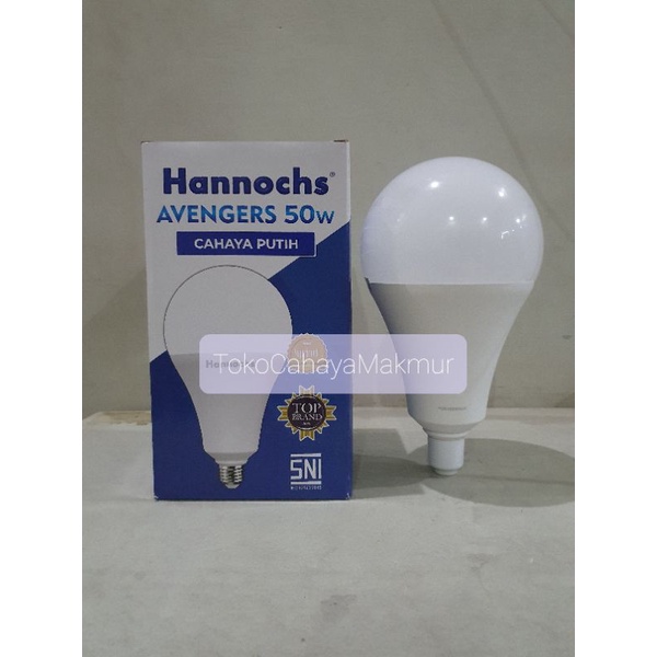 Lampu Bohlam LED Avengers 50w 50watt Hannochs CoolDayLight