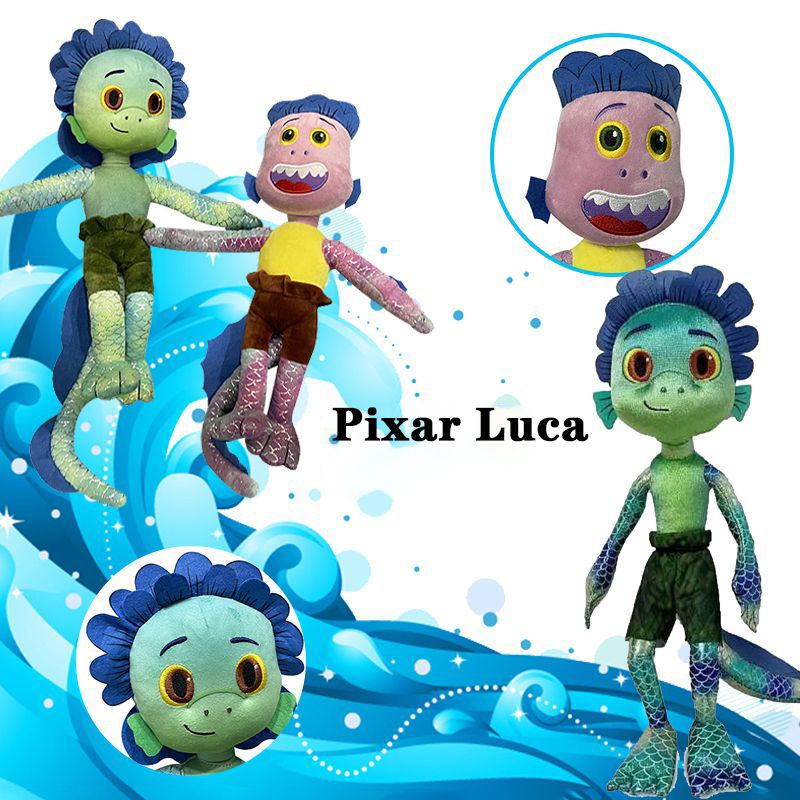 Luca Pixar Mainan Mewah Alberto Boneka Boneka Lembut Plushie Anak Anak Hadiah