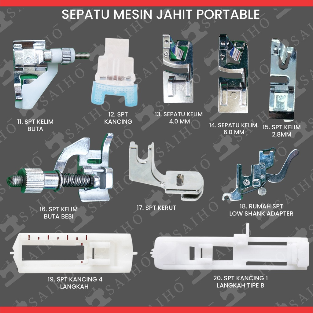 Sepatu Mesin Jahit Portable / Multifungsi