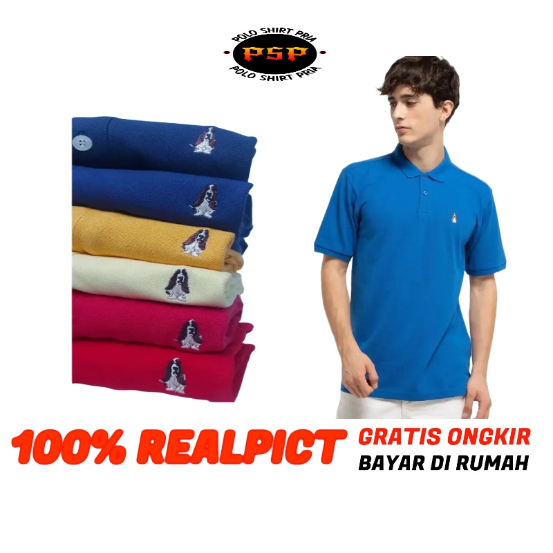 Baju Kaos Polo Shirt Kerah Hush Puppies Pria Polos Dewasa Original Jumbo Murah Fake Krah Branded Imp