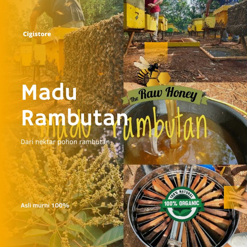 

Madu Rambutan Asli Murni 100%/ Madu Asli Murni 100% Nektar Rambutan/ Madu Tanpa Bahan Campuran 1 kg