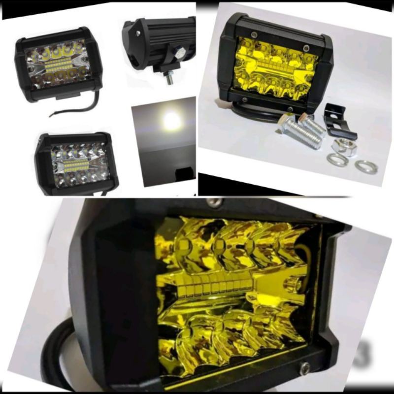 Lampu Tembak Sorot 20 Led Kotak Flash 12Volt 24Volt