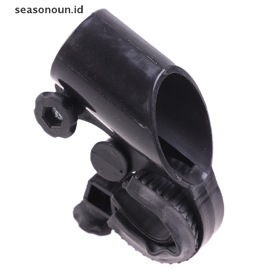 (seasonoun) Bracket Klem Mount Stang Sepeda Holder Lampu Senter LED